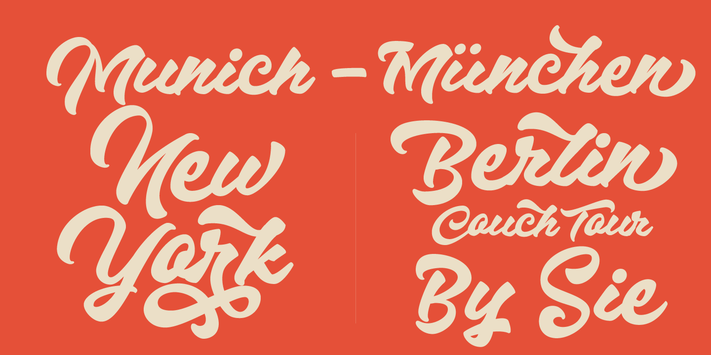 Beispiel einer Hazzard Bold-Schriftart